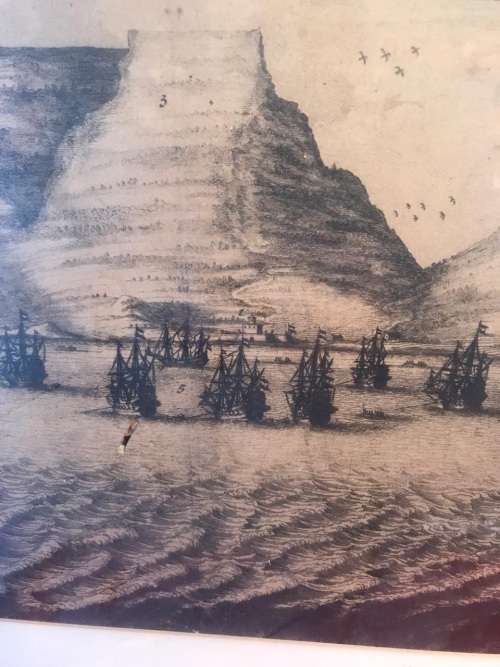 Rare Vintage Lithograph of Cape Town (63 x 48 cm )