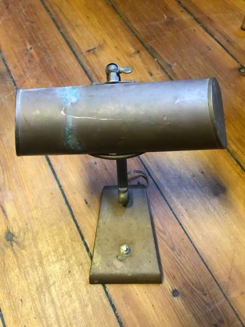 Original Brass Bankers Lamp ( 31 x 24 x 22 cm )