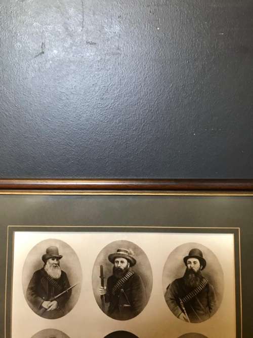 Boer War : Rare print of the Boer Generals during the first Boer War ( 78 x 58 cm )
