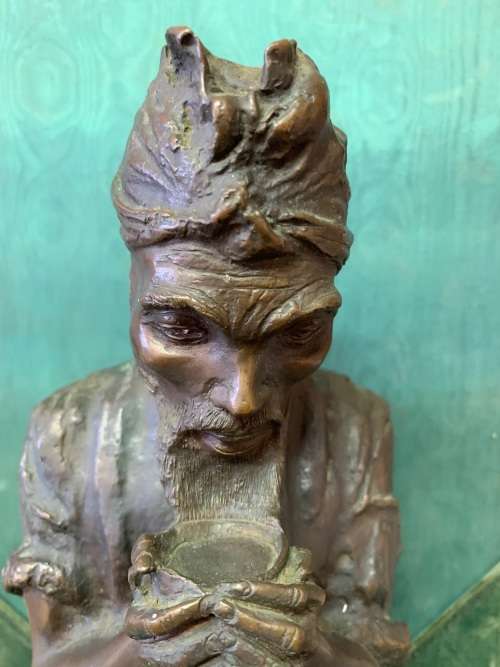 Rare Anton van Wouw Bronze : Sudwane Tokozile ( The Coffee Drinker ) 30 cm High