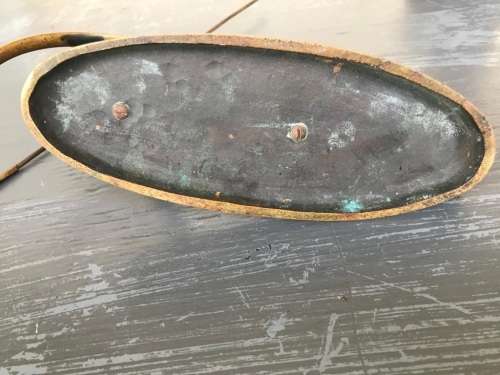 BRASS AFRICAN SCULPTURE ( 25 x 16 x 8 cm )