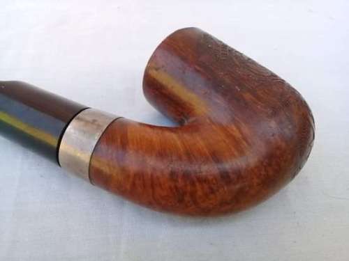 Rare Vriendschap Pipe: Petersen with Coat of arms of South Africa, Australia and UK