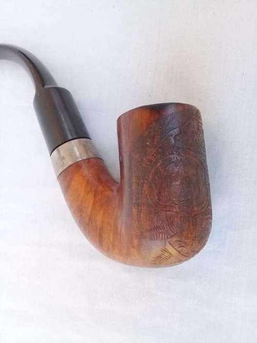 Rare Vriendschap Pipe: Petersen with Coat of arms of South Africa, Australia and UK