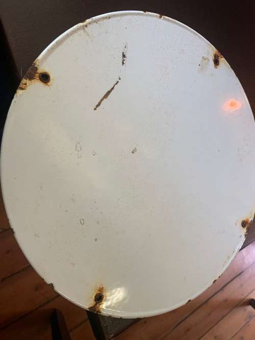 VINTAGE POWERLUBE MOTOROIL ENAMEL SIGN ( 30 cm )