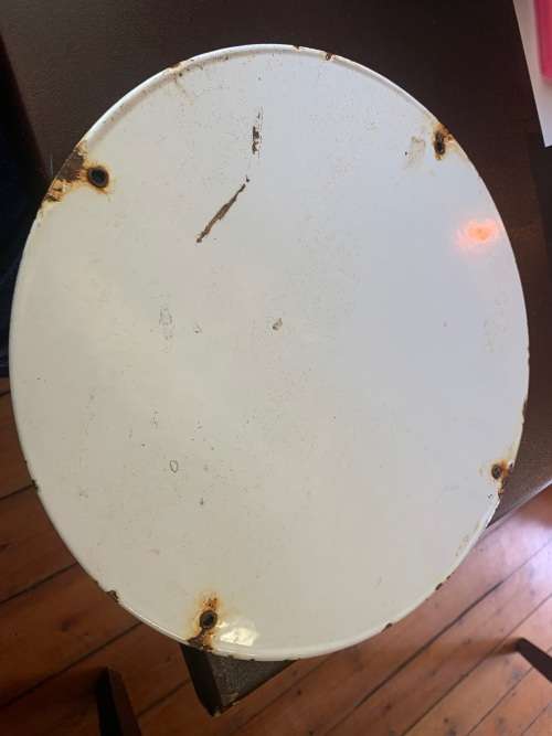 VINTAGE POWERLUBE MOTOROIL ENAMEL SIGN ( 30 cm )