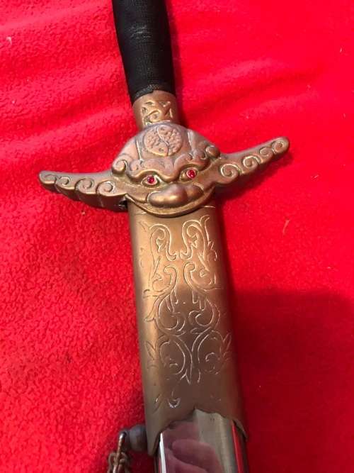 VINTAGE DISPLAY SWORD WITH SCABBARD ( 103 cm )