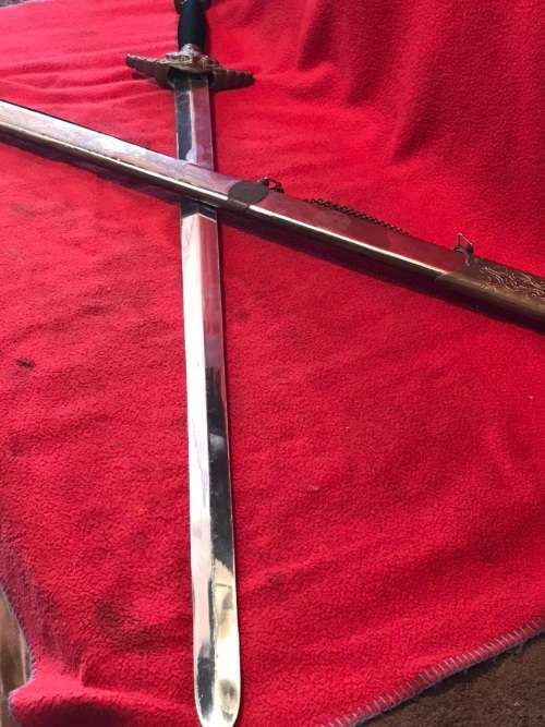 VINTAGE DISPLAY SWORD WITH SCABBARD ( 103 cm )