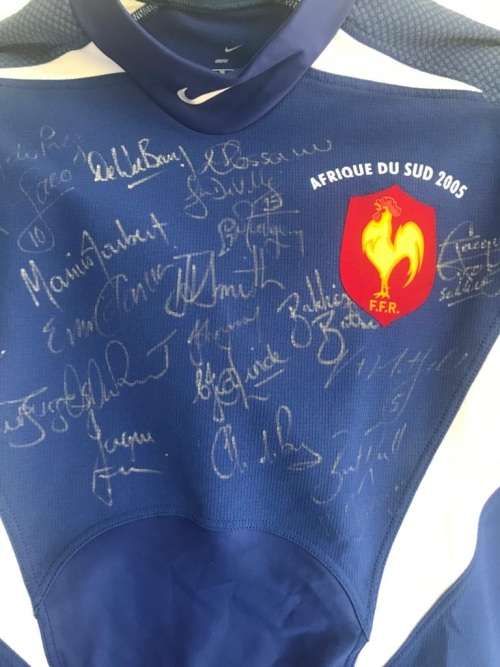 FRENCH RUGBY TESTMATCH JERSEY  TEST IN PE 25/06/2005