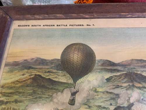 Boer War : Rare print of The Battle of Paardeberg ( 80 x 62 cm )