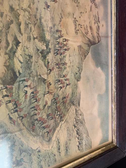 Boer War : Rare Print of the Battle of Dundee /Glencoe ( 85 x 65 cm )