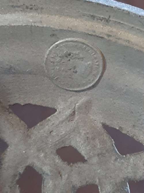 Original Art Deco Spelter Lamp on marble base ( 42 cm )