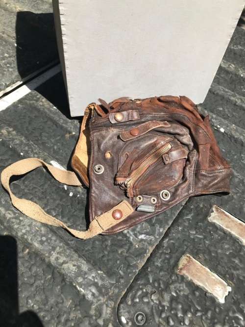 RAF Leather Pilots Helmet