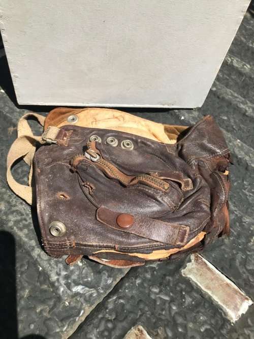 RAF Leather Pilots Helmet