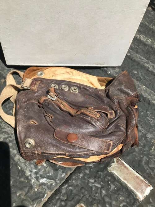 RAF Leather Pilots Helmet