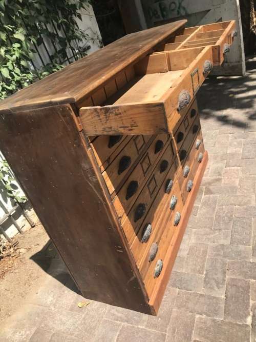 Original Oregan Printers Cabinet in good condition ( 128 x 100 x 40 cm )
