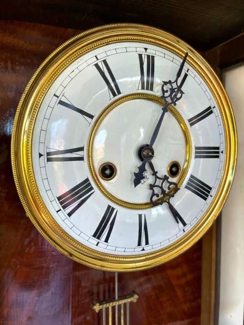 Gustav Becker Regulator Wall Clock ( 110 x 46 x 17 cm ) Working