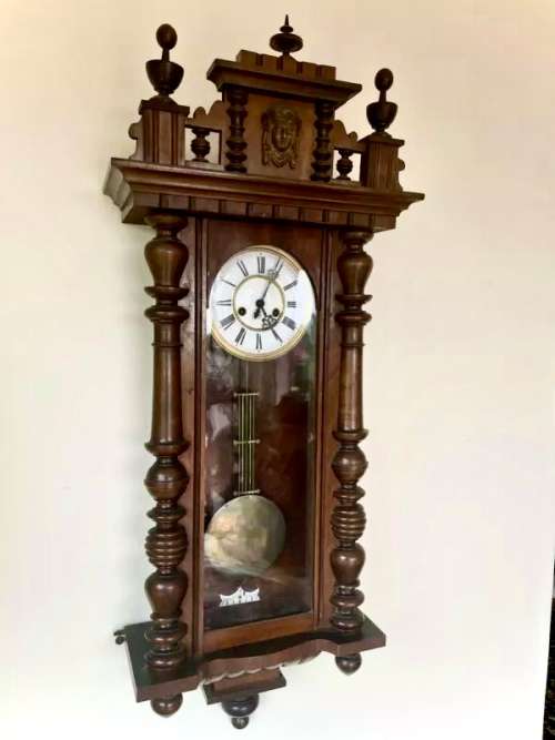 Gustav Becker Regulator Wall Clock ( 110 x 46 x 17 cm ) Working