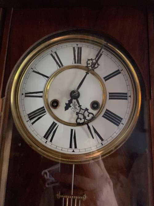 Gustav Becker Regulator Wall Clock ( 110 x 46 x 17 cm ) Working