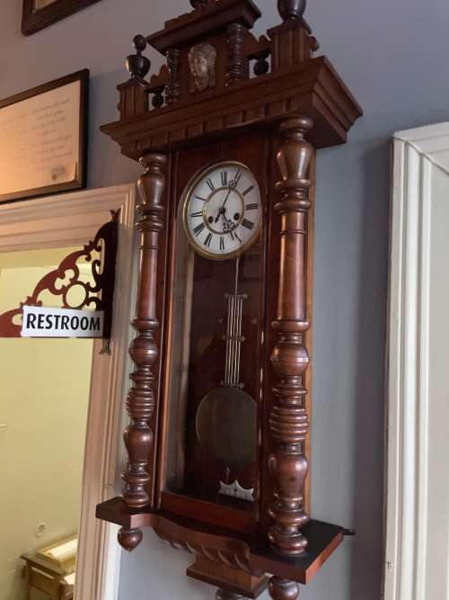 Gustav Becker Regulator Wall Clock ( 110 x 46 x 17 cm ) Working