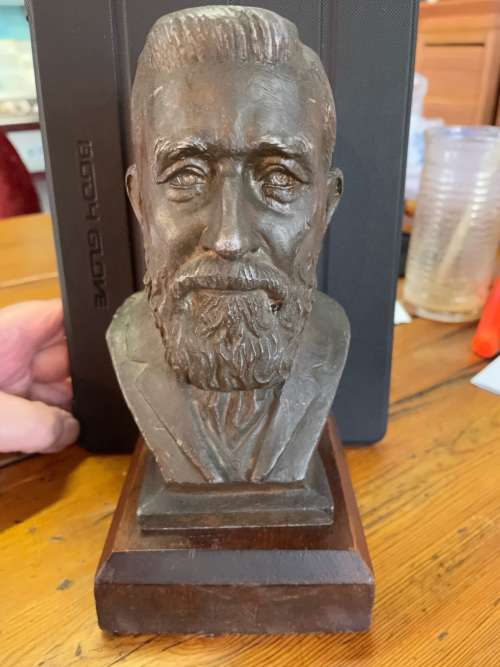 Boer War : Coert Steynberg Bust of Genl de Wet circa 1955 ( 22 cm high )