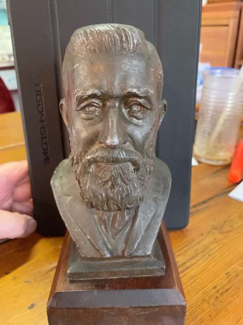 Boer War : Coert Steynberg Bust of Genl de Wet circa 1955 ( 22 cm high )