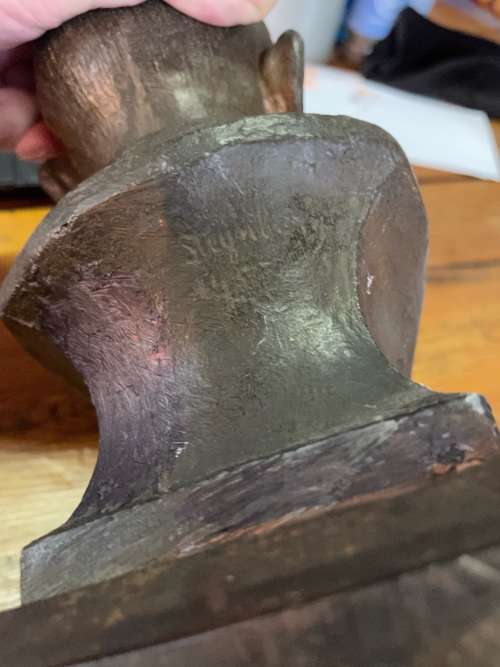 Boer War : Coert Steynberg Bust of Genl de Wet circa 1955 ( 22 cm high )