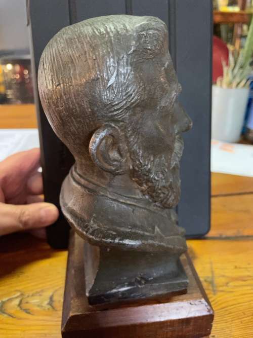 Boer War : Coert Steynberg Bust of Genl de Wet circa 1955 ( 22 cm high )