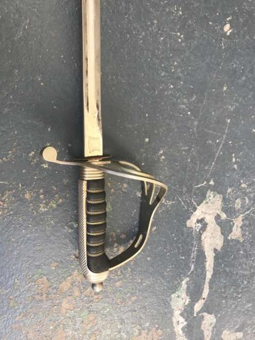 Vintage SAP Sword with Leather Scabbard in good condition