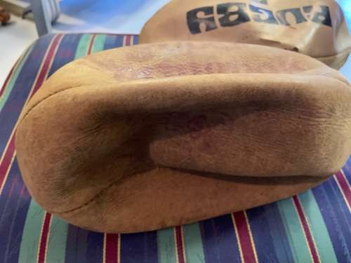 Rugby Balls: 2 Leather Rugby Balls