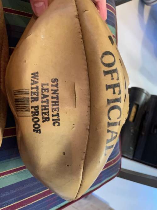 Rugby Balls: 2 Leather Rugby Balls