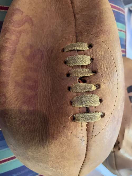 Rugby Balls: 2 Leather Rugby Balls