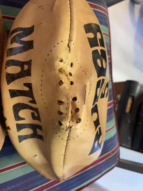 Rugby Balls: 2 Leather Rugby Balls