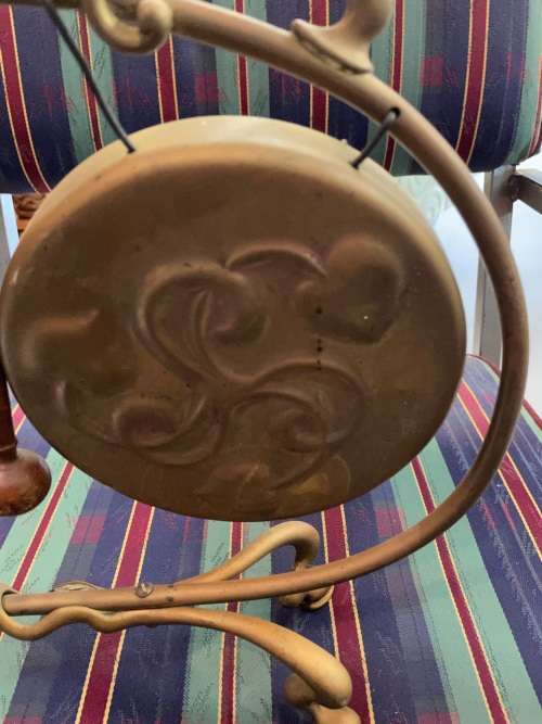 Beautiful Brass Art Nouveau Dinner Gong