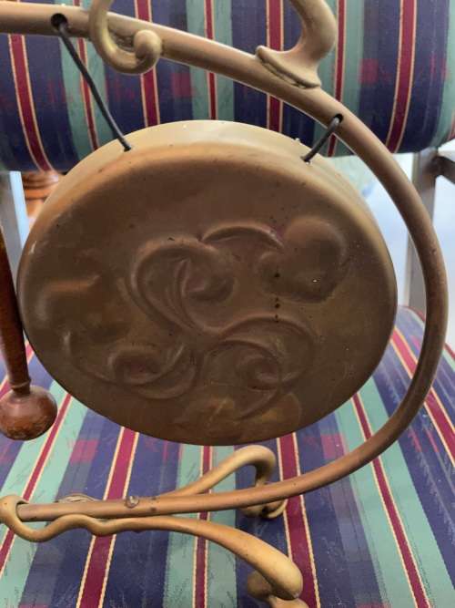 Beautiful Brass Art Nouveau Dinner Gong