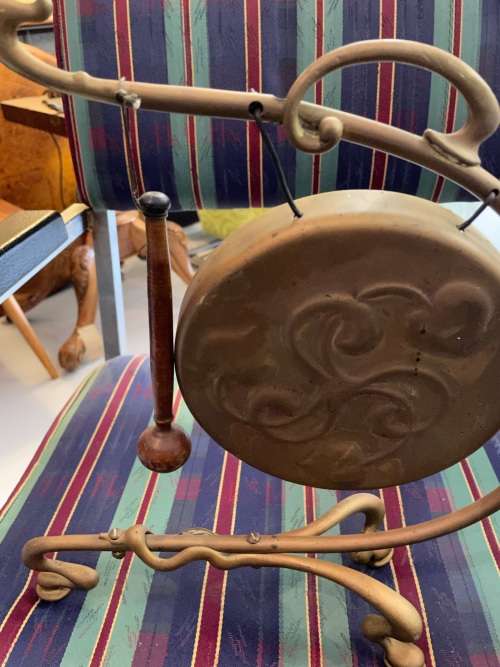 Beautiful Brass Art Nouveau Dinner Gong