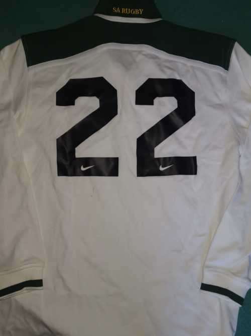 Rugby Jersey: Springbok Matchjersey SA vs Ireland no 22