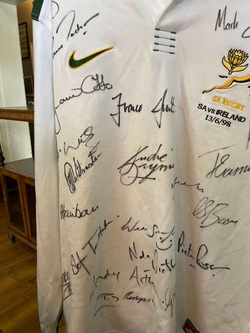 Rugby Jersey: Springbok Matchjersey SA vs Ireland no 22
