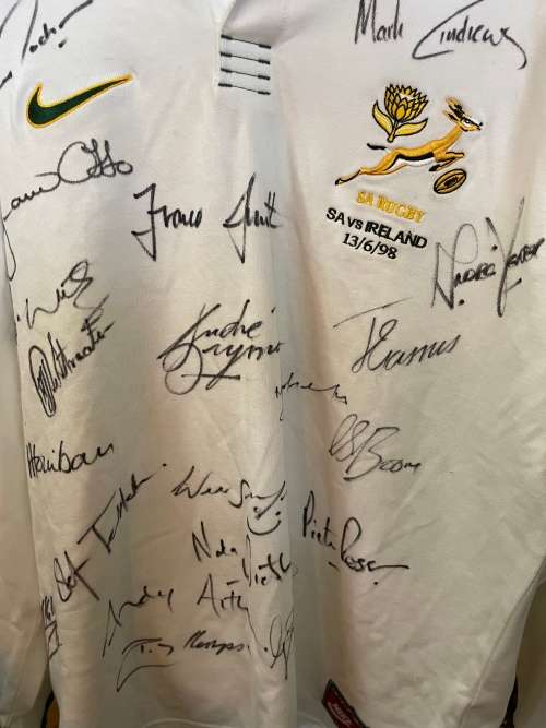 Rugby Jersey: Springbok Matchjersey SA vs Ireland no 22