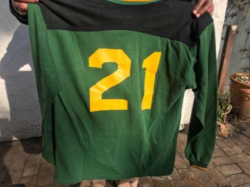 Rugby Match Jersey : SA u 19 , no 21