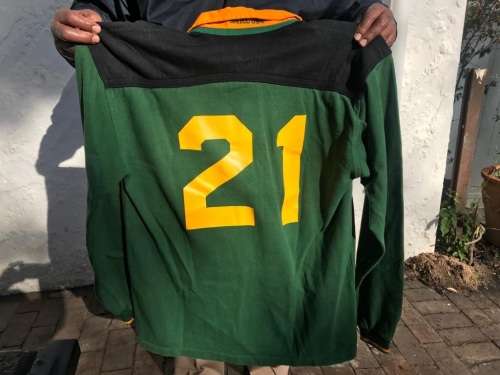 Rugby Match Jersey : SA u 19 , no 21