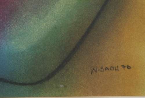 Winston Sauli : Mixed Medium on Paper ( 50.5 x 70.5 )