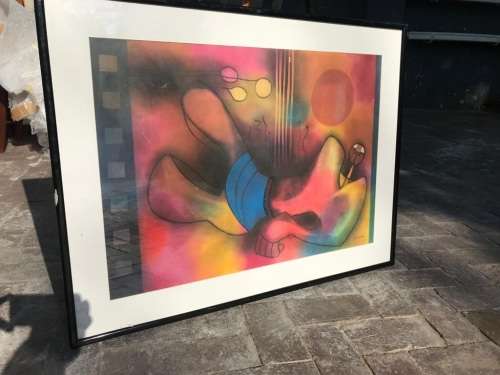 Winston Sauli : Mixed Medium on Paper ( 50.5 x 70.5 )