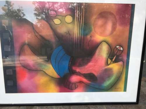 Winston Sauli : Mixed Medium on Paper ( 50.5 x 70.5 )