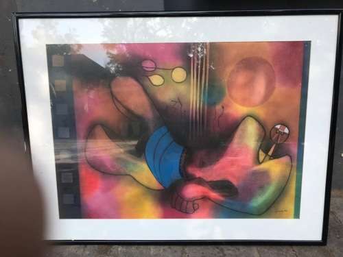 Winston Sauli : Mixed Medium on Paper ( 50.5 x 70.5 )