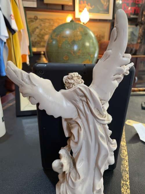 BEAUTIFUL STATUE OF ARCHANGEL MICHEAL CONQUERING THE DEVIL (32 CM )