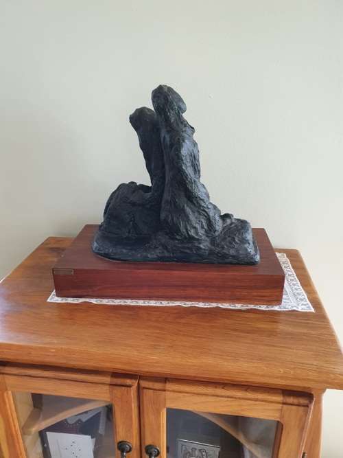 Rare Sculpture : The Waiting by Irena Georgiou ( 40 x 42 x 22 cm )