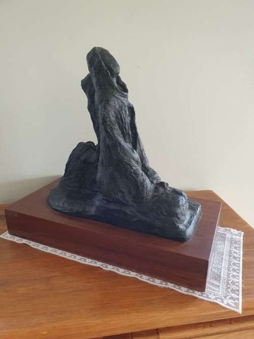 Rare Sculpture : The Waiting by Irena Georgiou ( 40 x 42 x 22 cm )