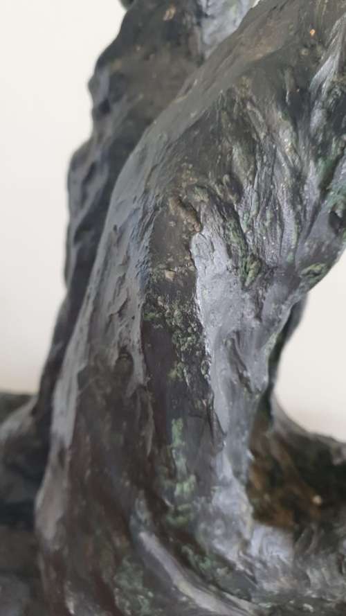 Rare Sculpture : The Waiting by Irena Georgiou ( 40 x 42 x 22 cm )