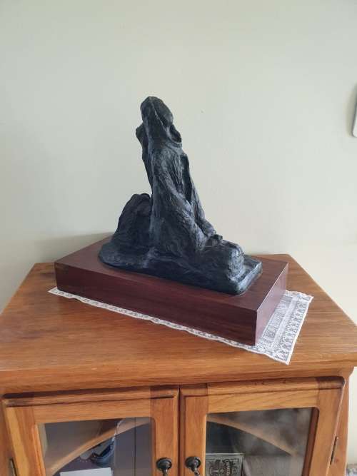 Rare Sculpture : The Waiting by Irena Georgiou ( 40 x 42 x 22 cm )