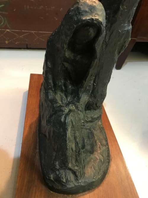 Rare Sculpture : The Waiting by Irena Georgiou ( 40 x 42 x 22 cm )